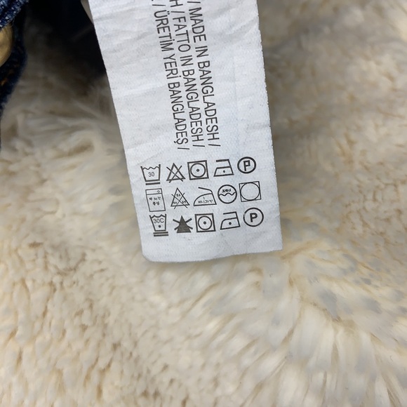 ZARA NWT embroidered jeans raw hem size 0 - Picture 11 of 14